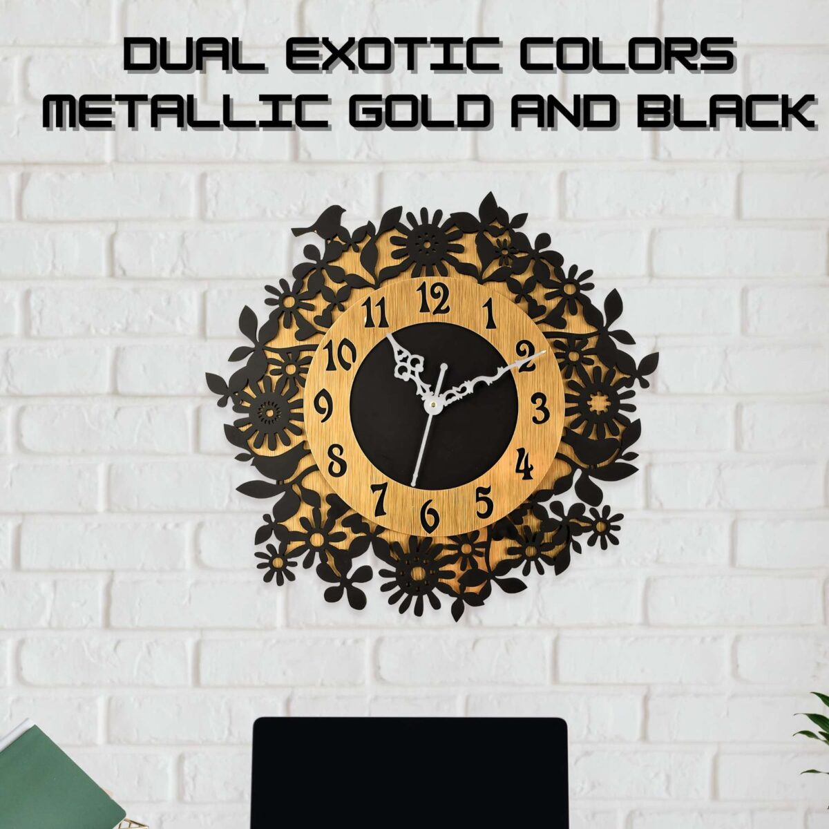 Wooden Silent Non-Ticking Wall Clock for Home Stylish Latest Designer Wall Clock for Home Living Room Bedroom Office Hall - Image 3