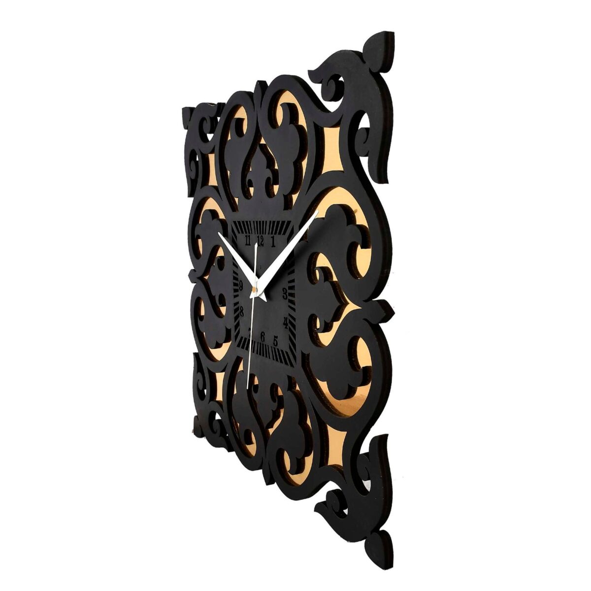 Wooden Silent Non-Ticking Wall Clock for Home Stylish Latest Designer Wall Clock for Home Living Room Bedroom Office Hall - Image 2