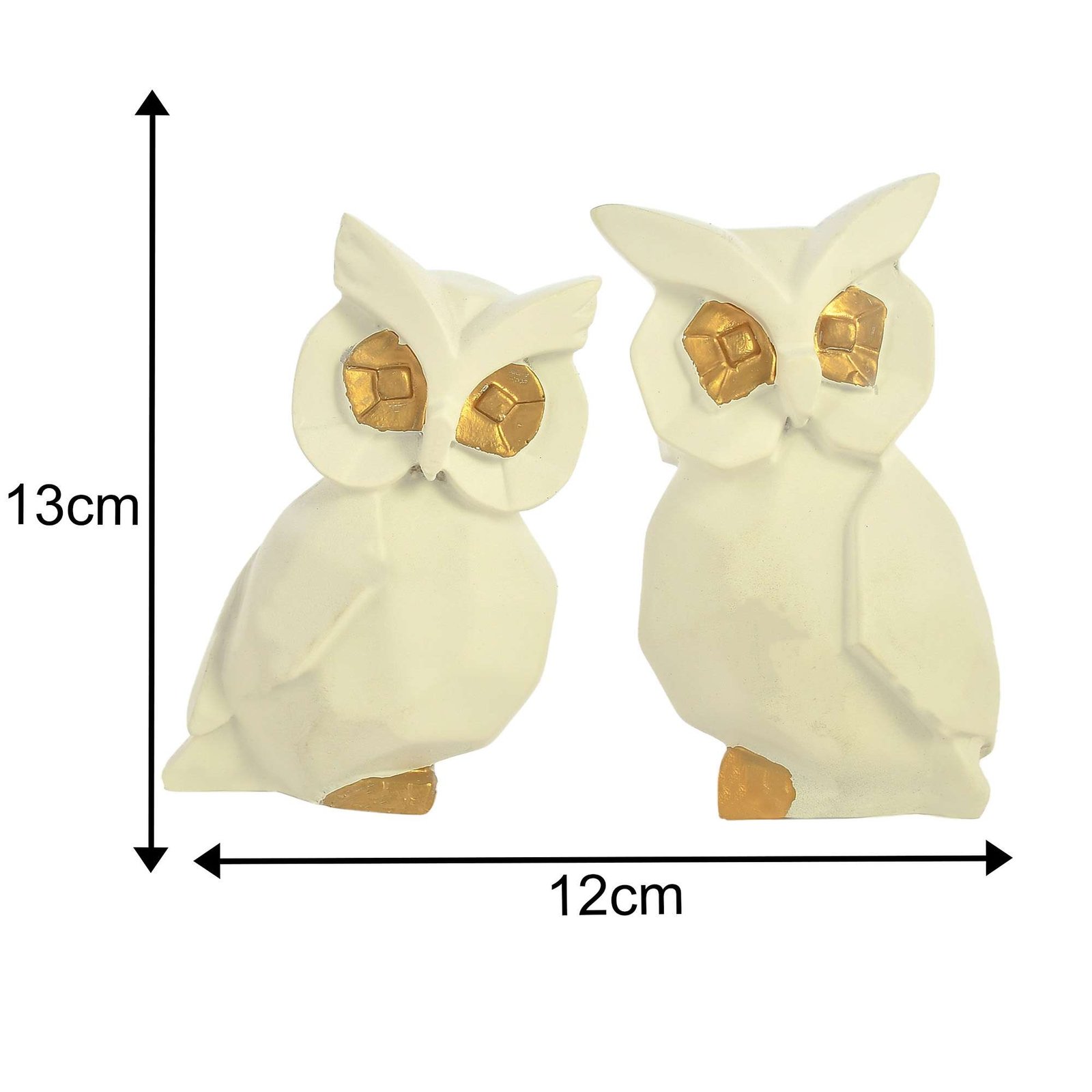Set of 2 White Owl - Image 2