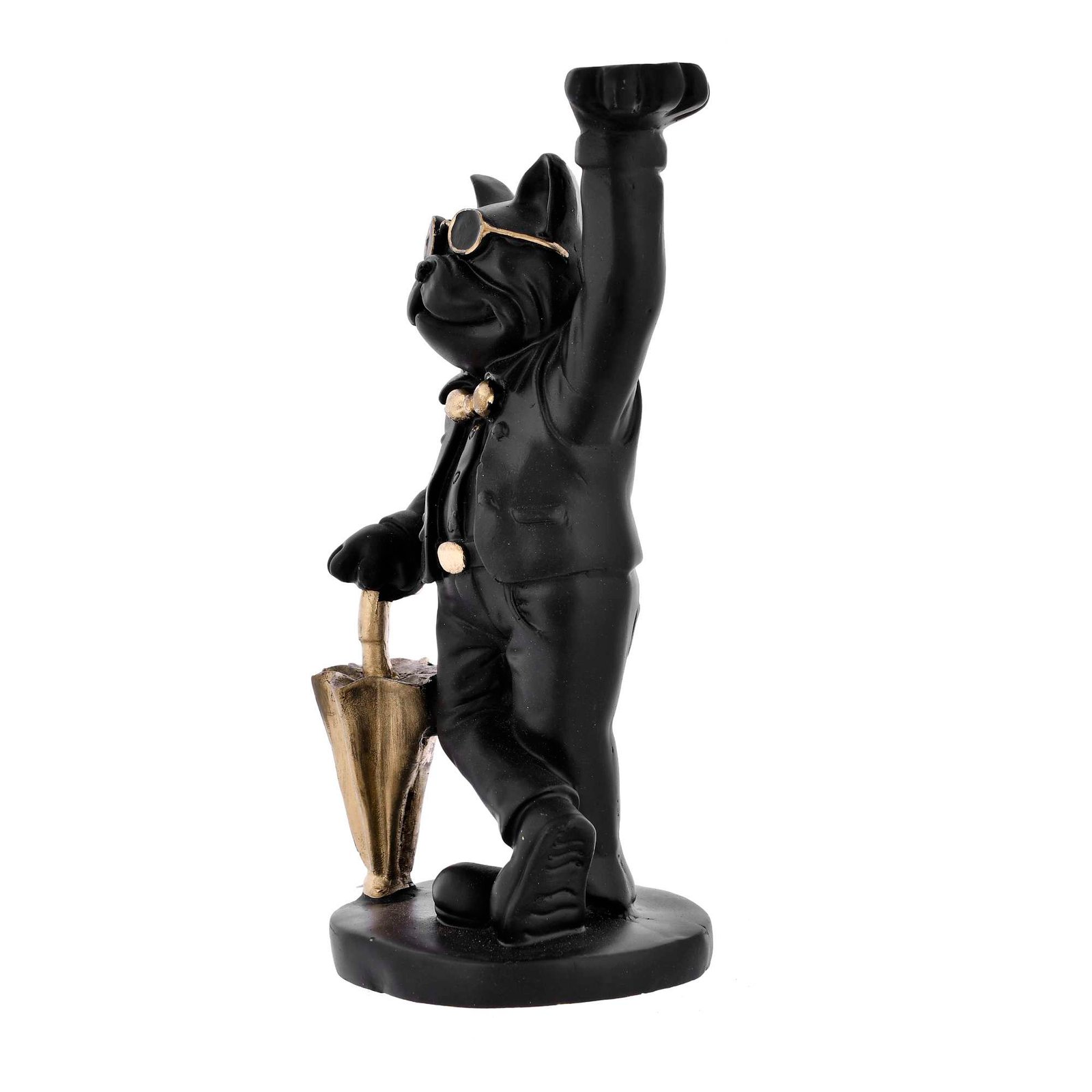 Black Bull Dog Sculpture - Image 2